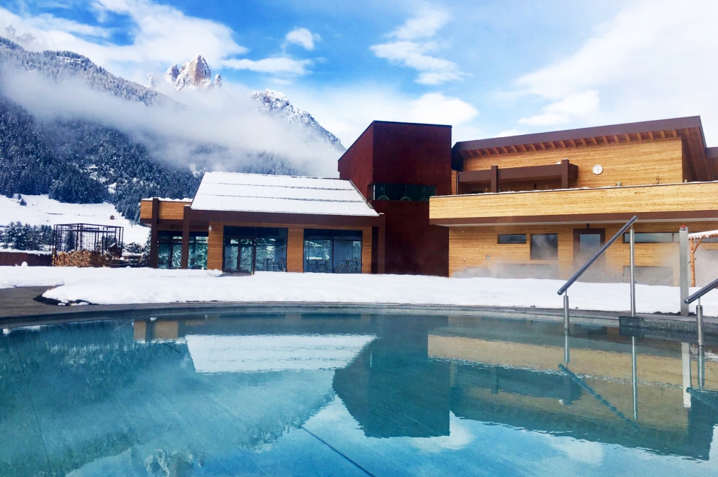 QC Terme Dolomiti, a thermal bath in the UNESCO World Heritage Site